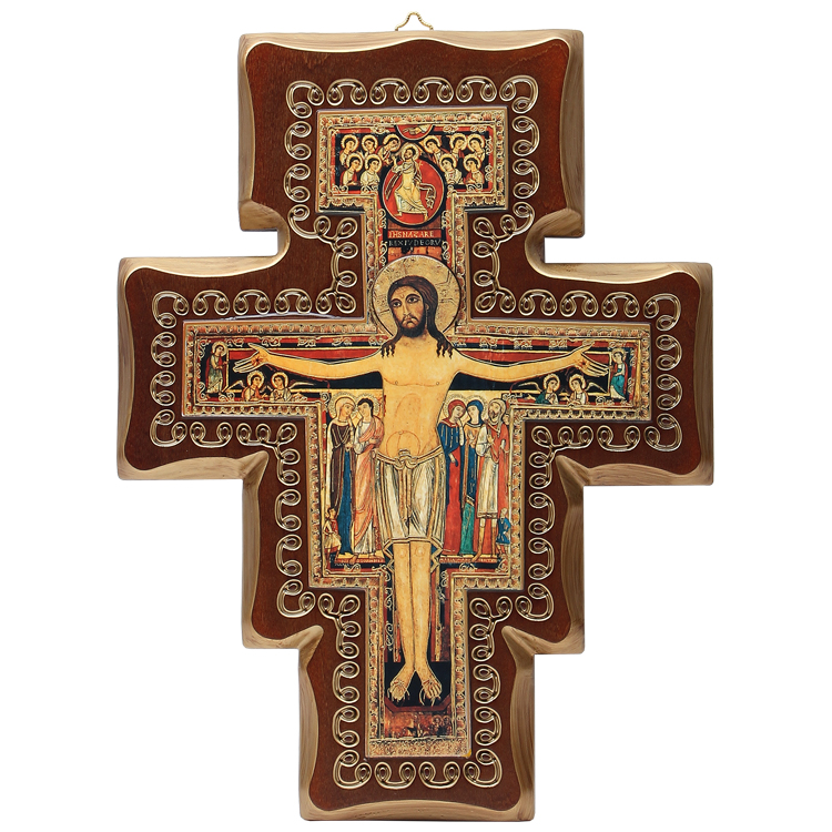 40 다미아노 십자가 특대 양각 천주교 성물