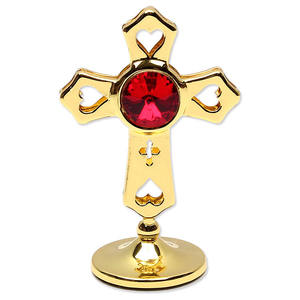 가톨릭 천주교 성물 차부착-성광 레드 십자가