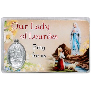 가톨릭 천주교 성물 상본 카드형 기도문-루르드성모(이태리수입)