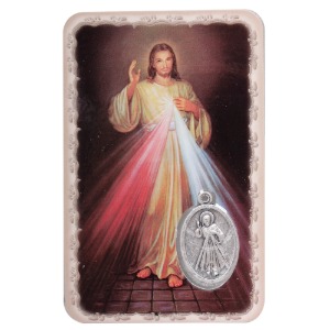 자비 예수님 주석패 상본 카드형 기도문(이태리수입) 천주교성물