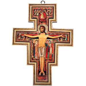 CT 다미아노 십자가(대) 크리스탈 액자 천주교 성물