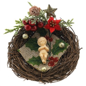 메리 성탄 미니 아기예수 둥지 성탄구유 천주교 성물